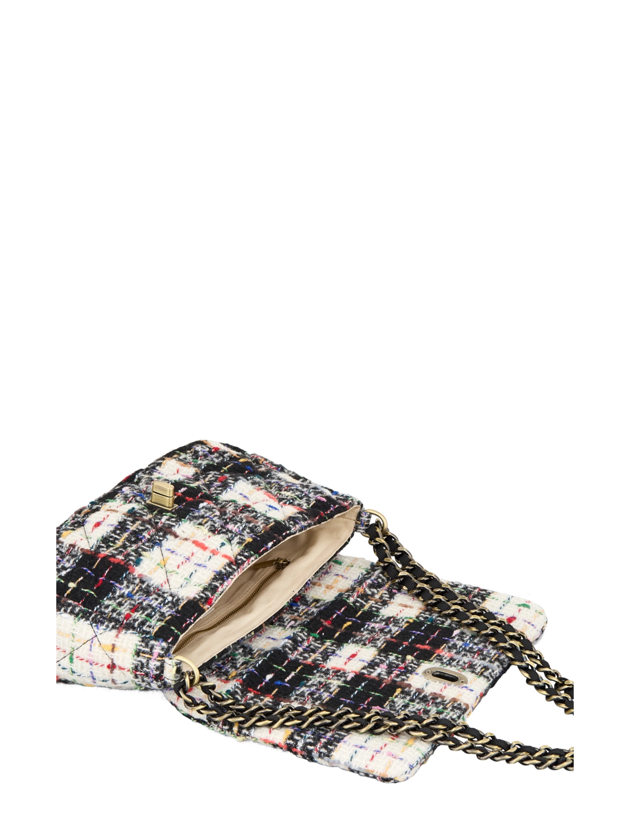 Becksöndergaard - Boucle Checked Hollis Bag - party wear at outlet prices - black - 1