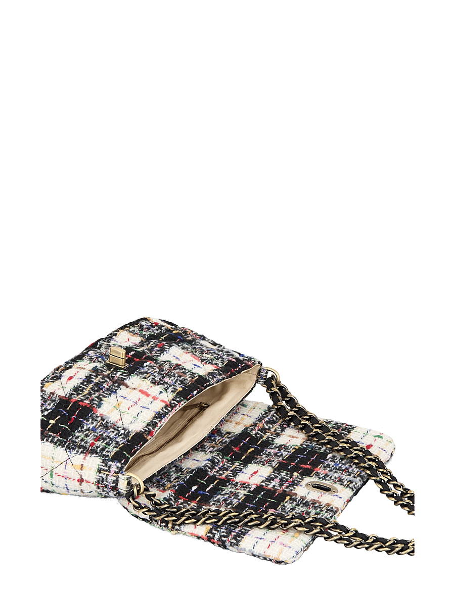 Becksöndergaard - Boucle Checked Hollis Bag - moetrendid - black - 1