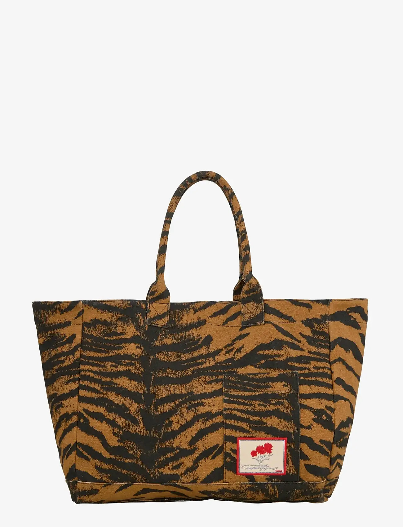 Becksöndergaard - Tigarea Canvas Camila Bag - tote bags - brown sugar - 0