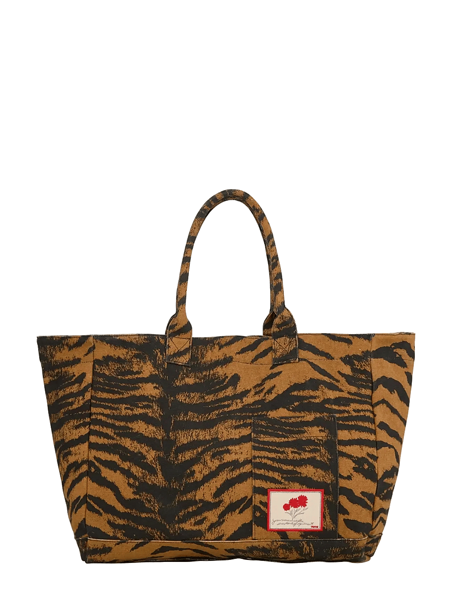 Becksöndergaard - Tigarea Canvas Camila Bag - tote bags - brown sugar - 0