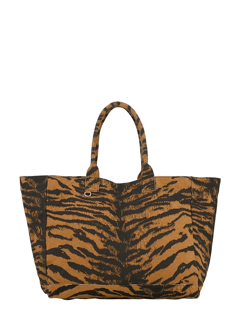 Becksöndergaard - Tigarea Canvas Camila Bag - tote bags - brown sugar - 1