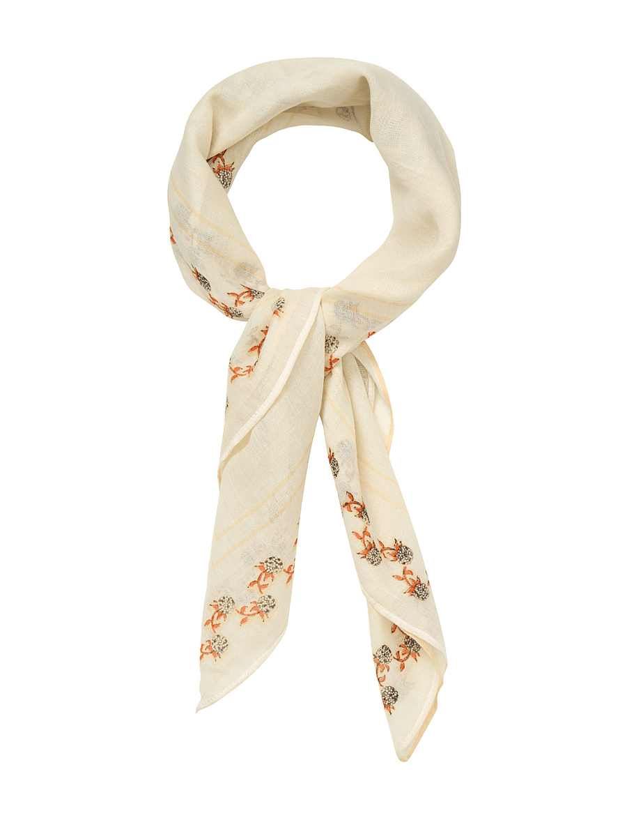Becksöndergaard - Brombeere Cotta Scarf - modetrends - birch white - 1