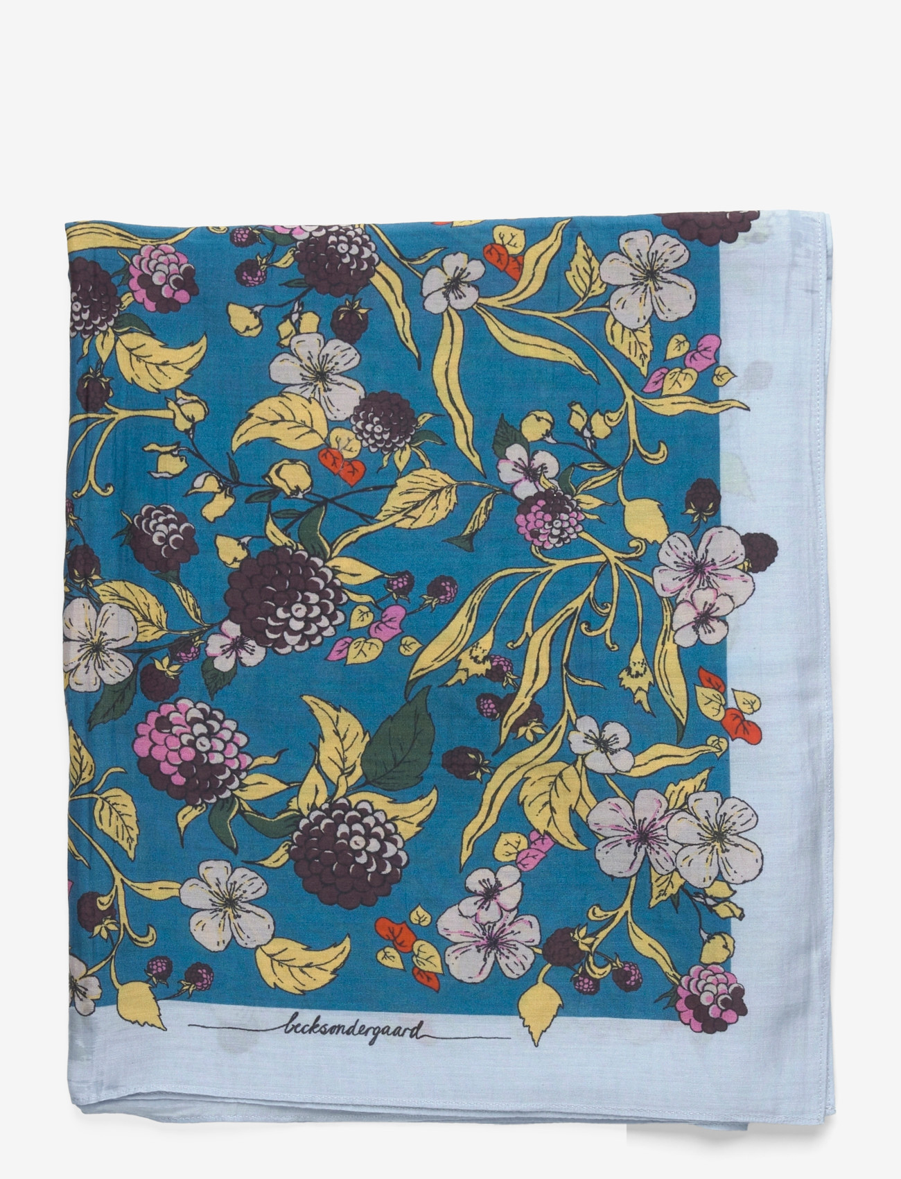 Becksöndergaard - Bromflora Sico Scarf - sjalar - mosaic blue - 0