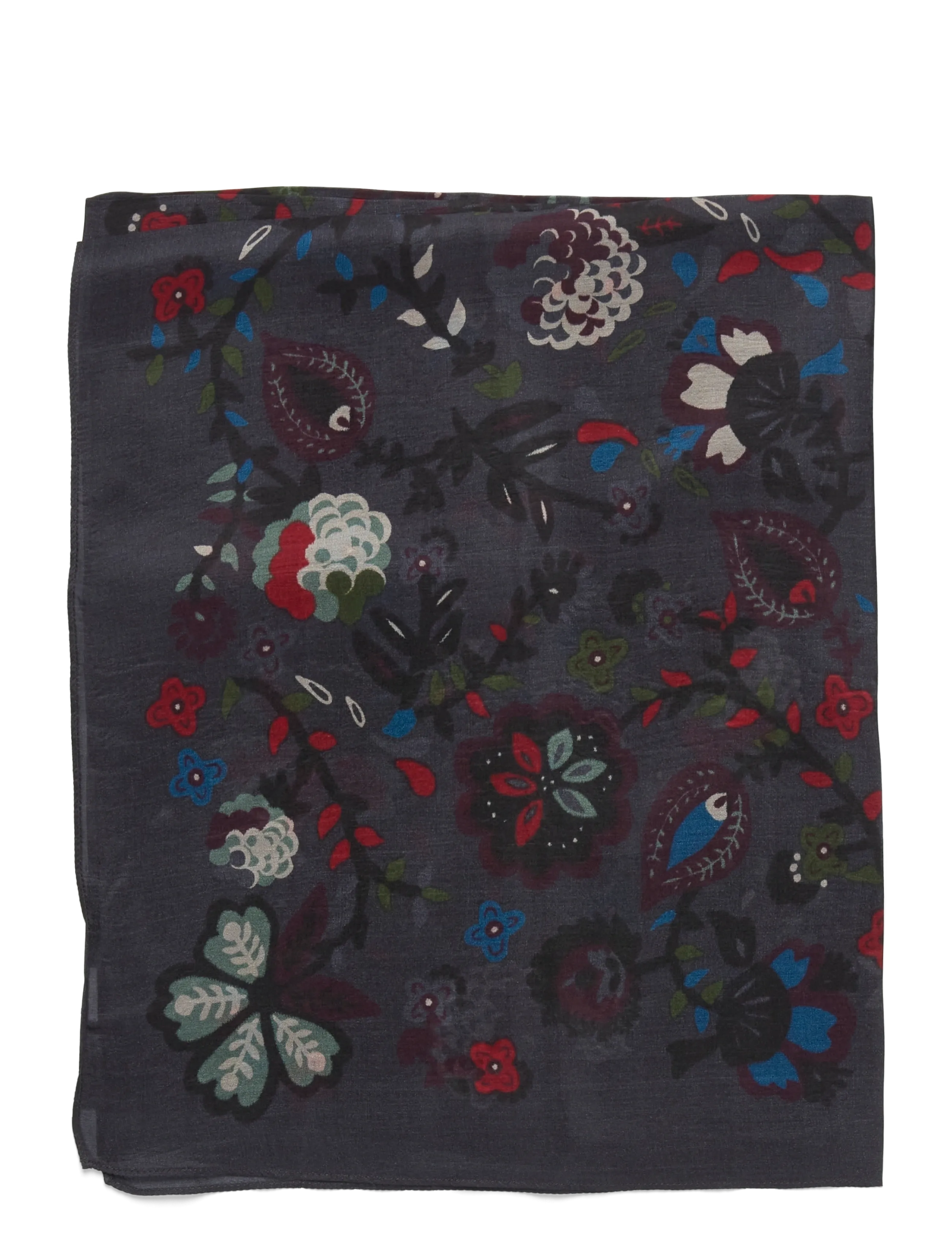 Becksöndergaard Bromflora Tabby Sia Scarf - Accessories - ASPHALT GRAY / grey