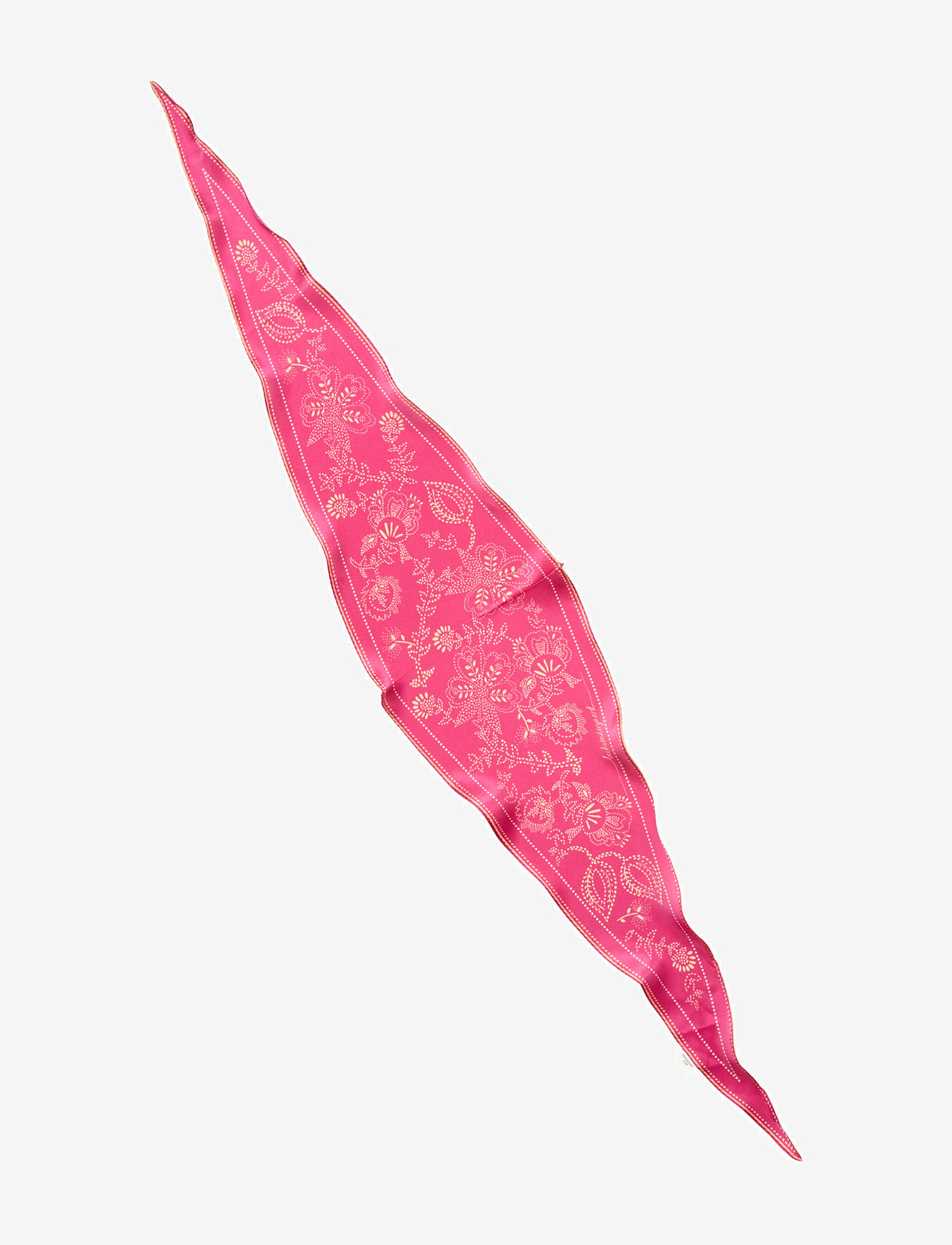 Becksöndergaard - Dotted Flora Diamond Scarf - julegaver under 300kr - carmine pink - 0