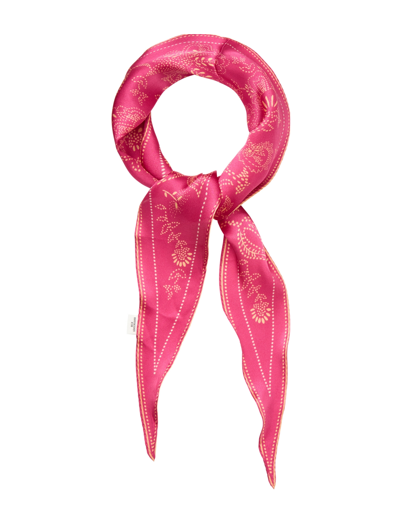 Becksöndergaard - Dotted Flora Diamond Scarf - mažiausios kainos - carmine pink - 1