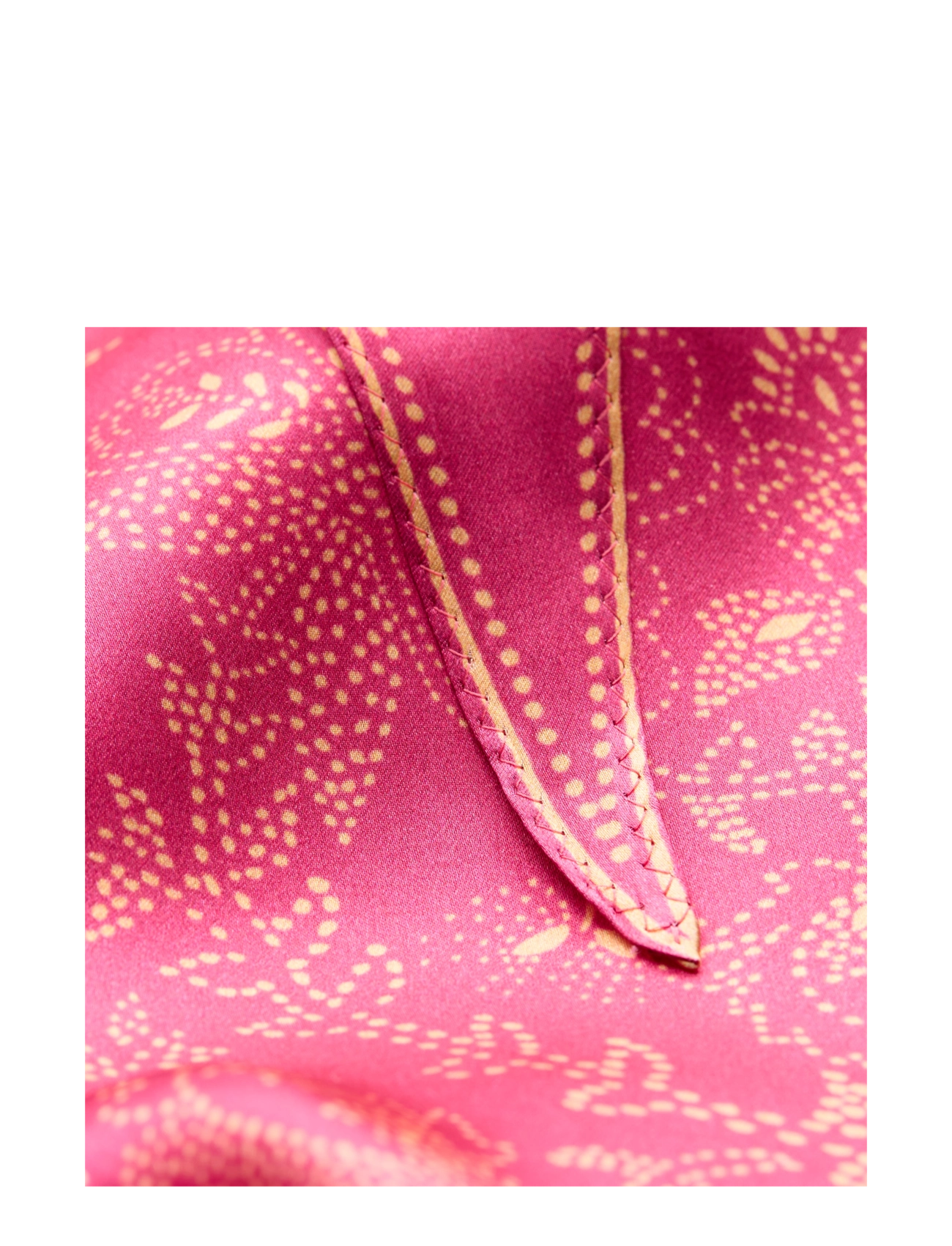 Becksöndergaard - Dotted Flora Diamond Scarf - mažiausios kainos - carmine pink - 2