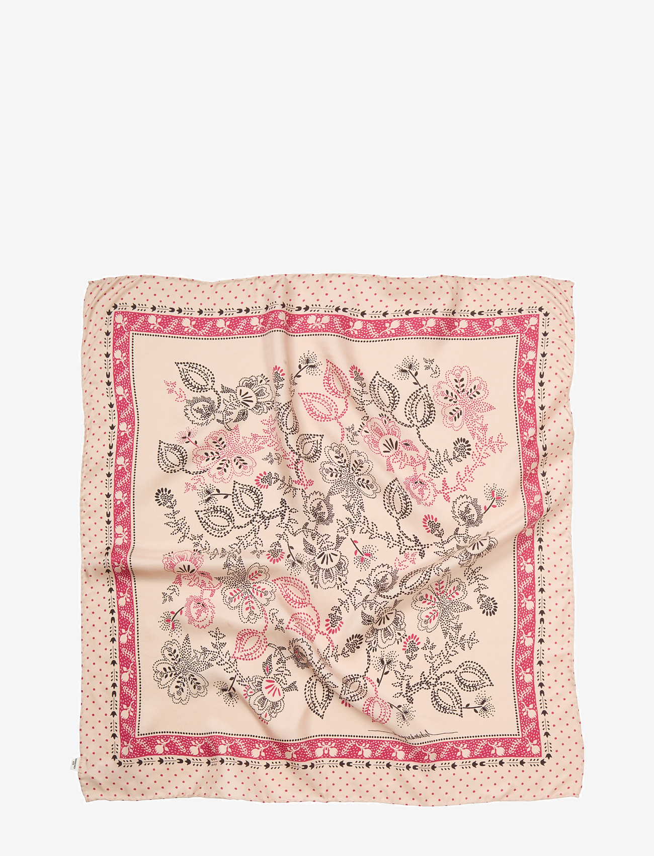 Becksöndergaard - Dotted Flora Sia Scarf - lightweight scarves - birch white - 0