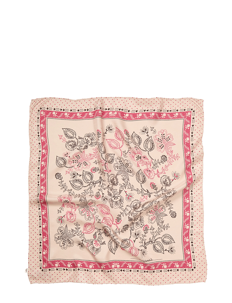 Becksöndergaard - Dotted Flora Sia Scarf - lightweight scarves - birch white - 0