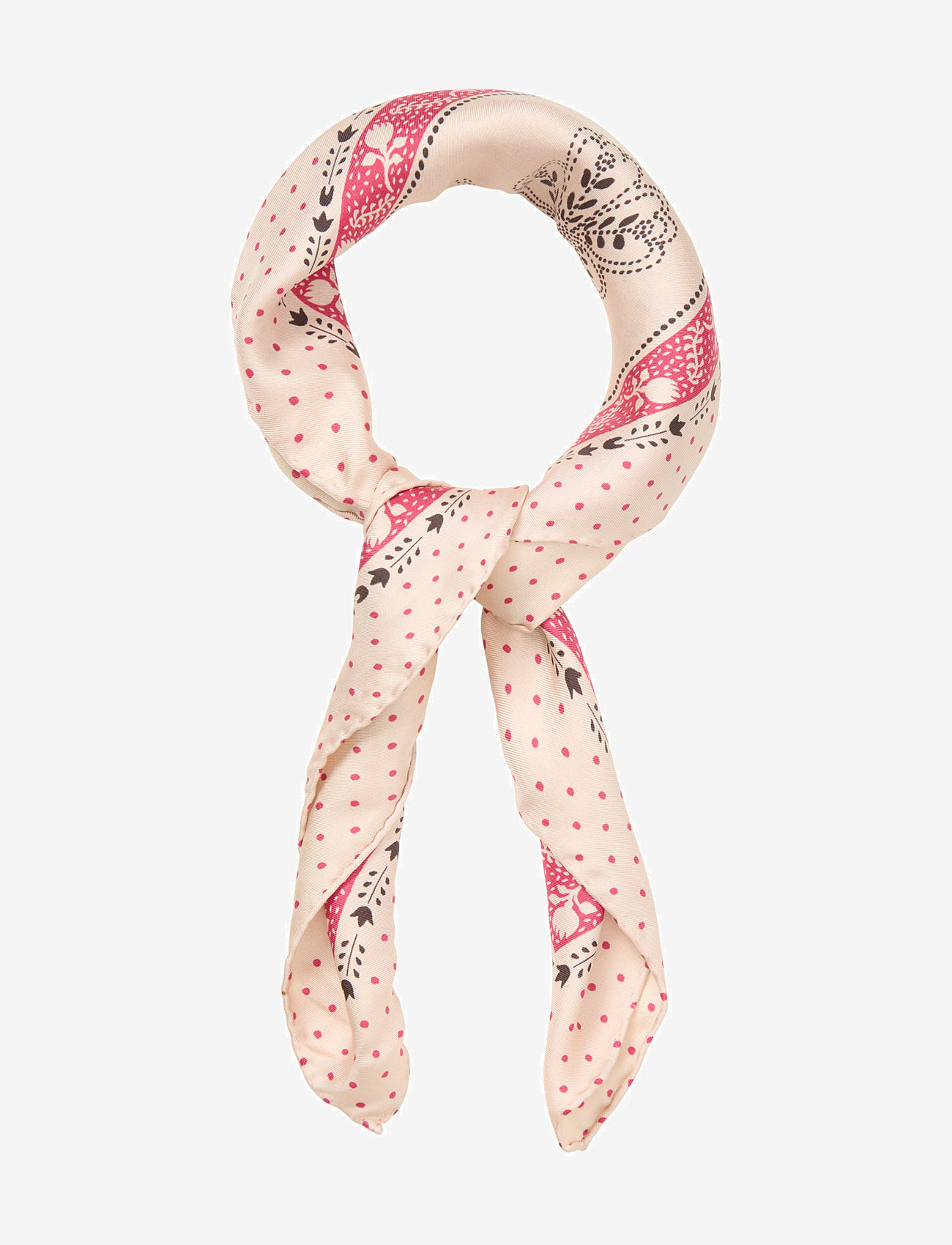 Becksöndergaard - Dotted Flora Sia Scarf - lightweight scarves - birch white - 1