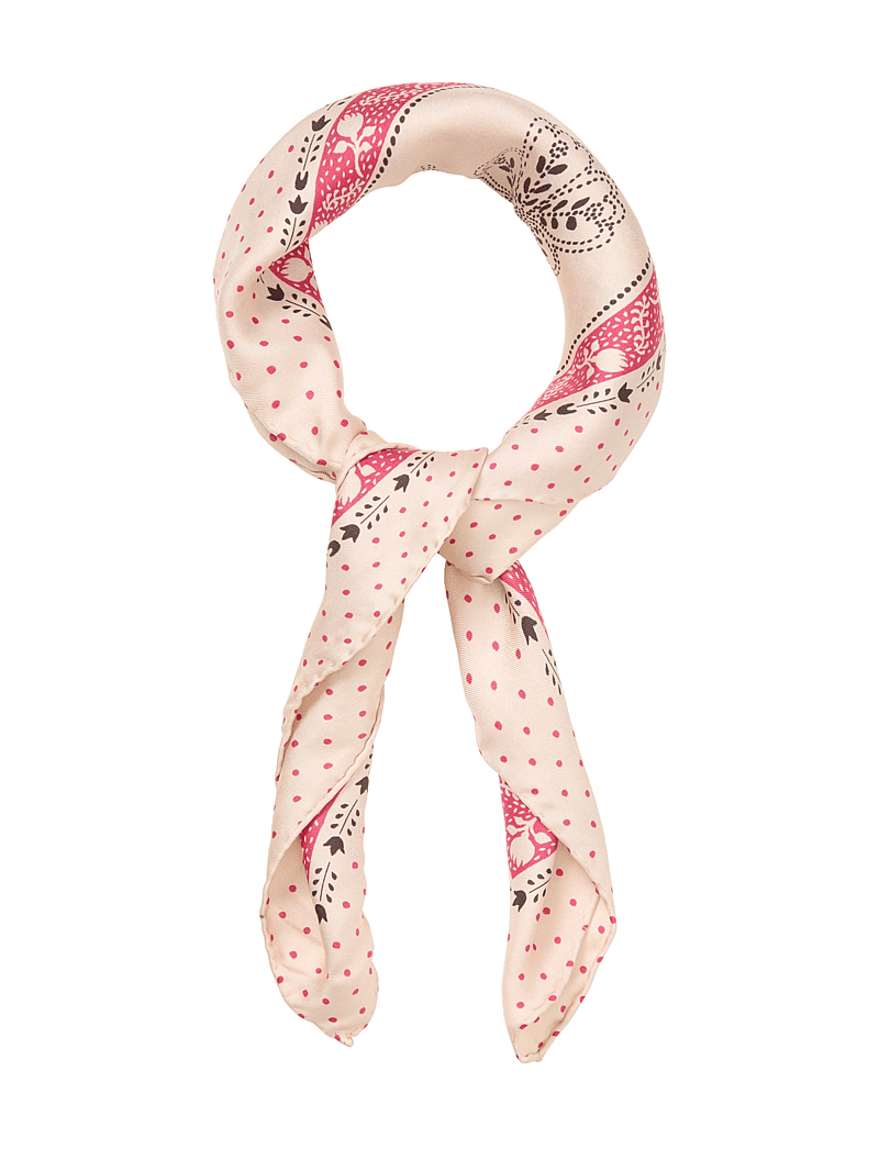 Becksöndergaard - Dotted Flora Sia Scarf - lightweight scarves - birch white - 1