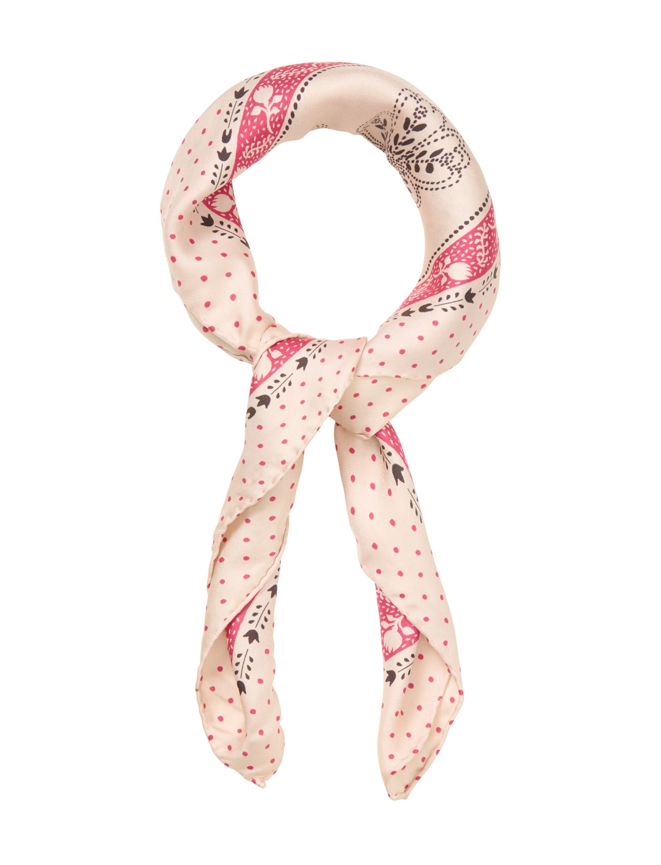Becksöndergaard - Dotted Flora Sia Scarf - birch white - 1