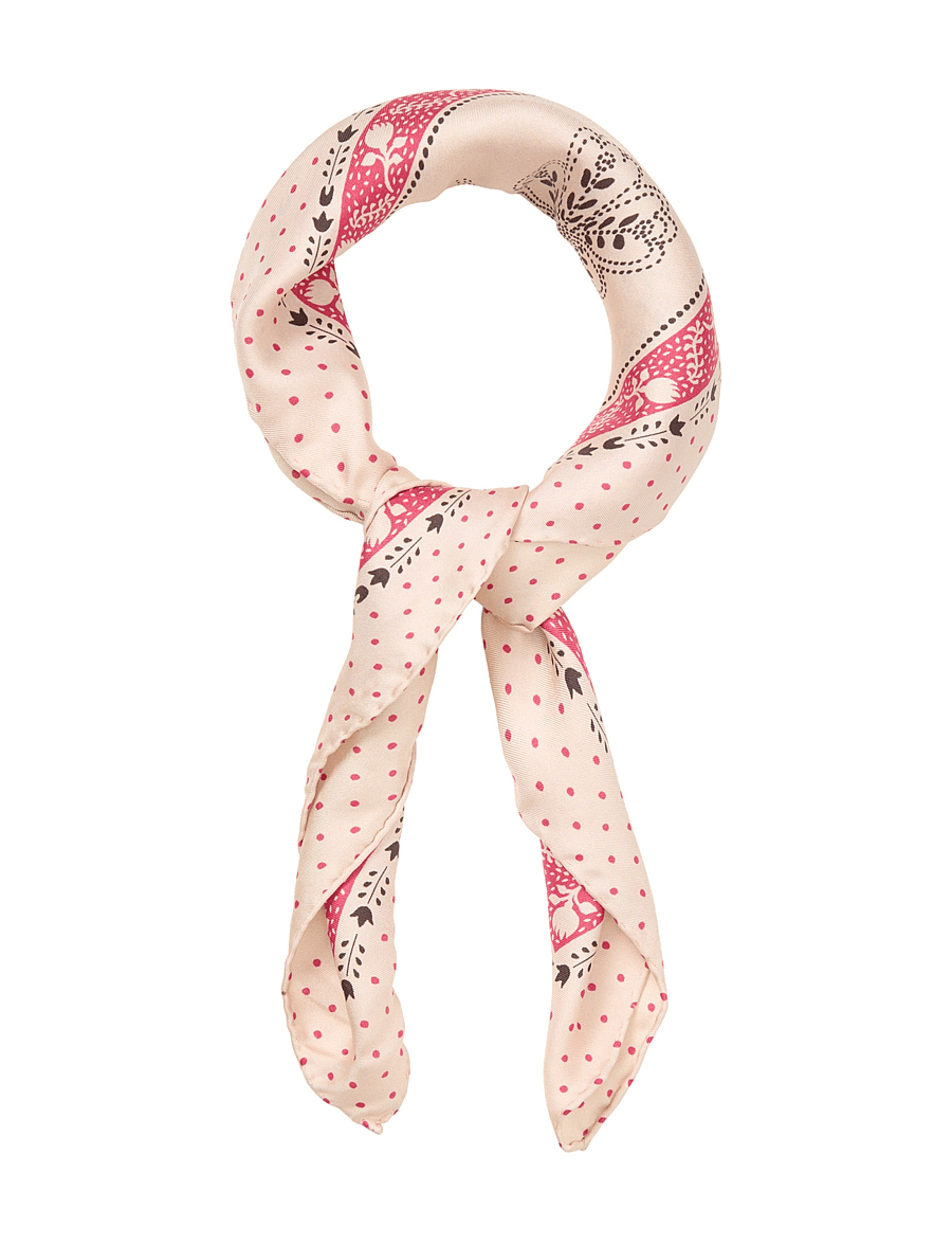 Becksöndergaard - Dotted Flora Sia Scarf - birch white - 1