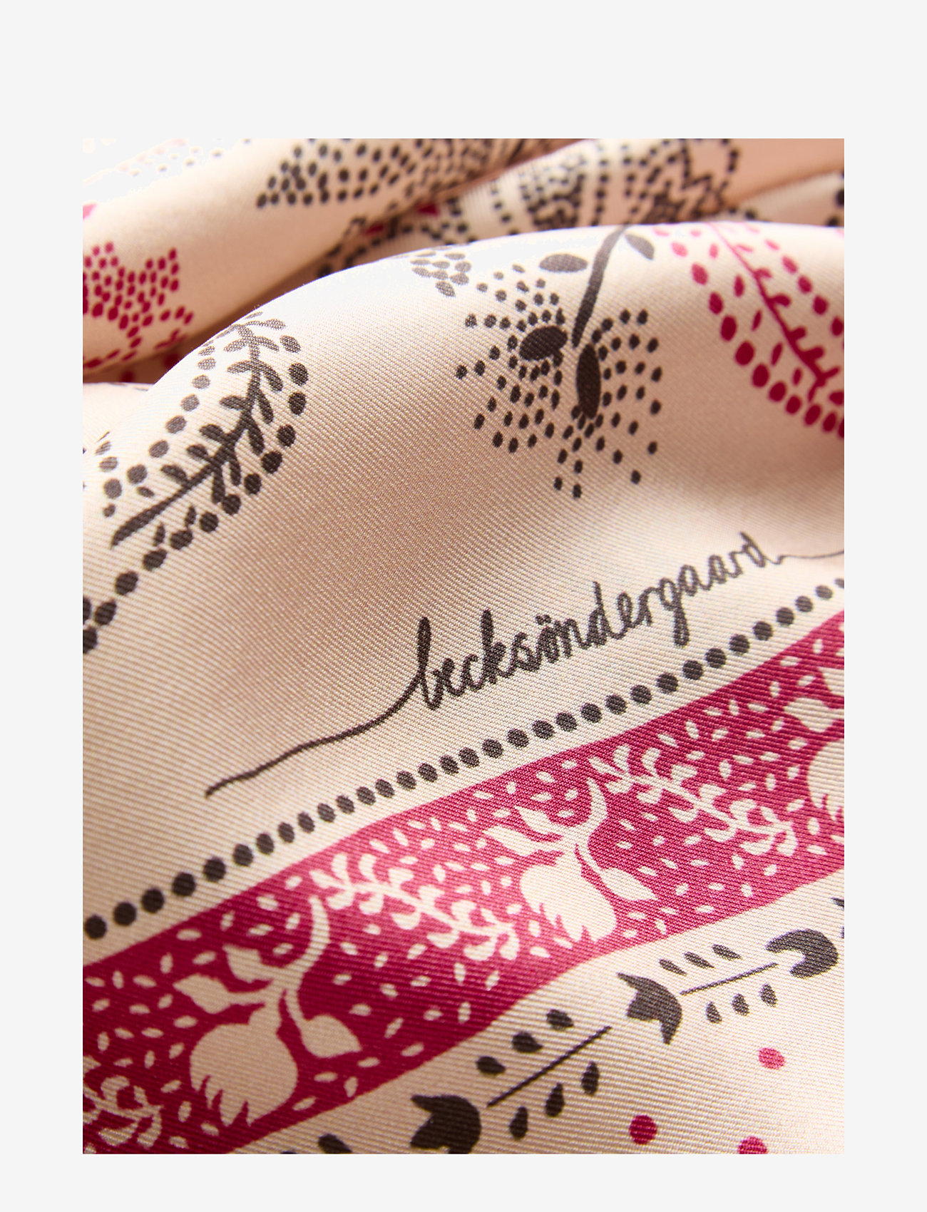 Becksöndergaard - Dotted Flora Sia Scarf - lightweight scarves - birch white - 2