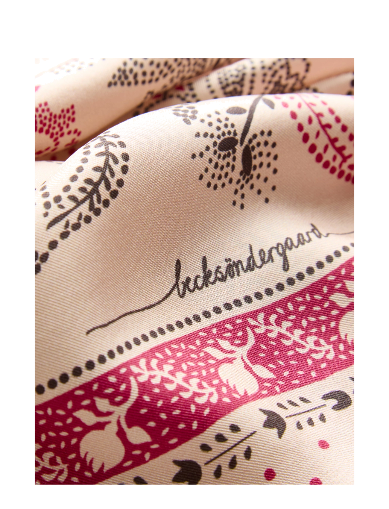 Becksöndergaard - Dotted Flora Sia Scarf - birch white - 2