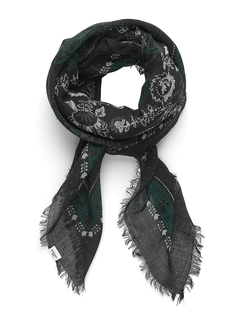 Becksöndergaard - Dotted Flora Woo Scarf - black - 1