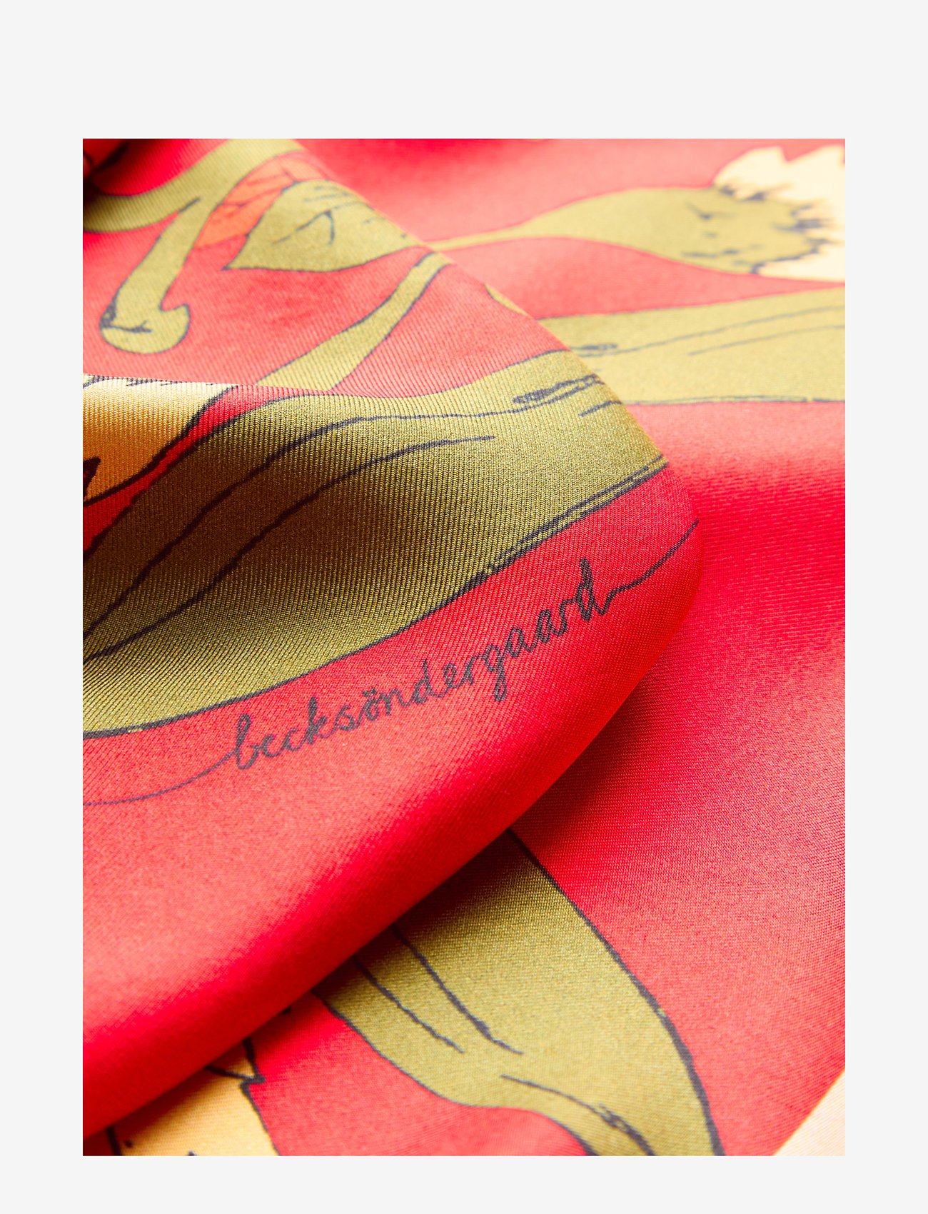 Becksöndergaard - Magna Flower Sia Scarf - adrenaline red - 3