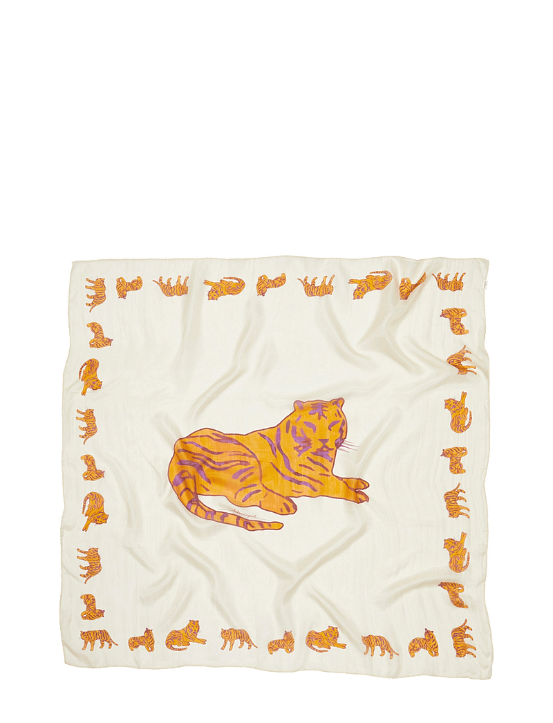 Becksöndergaard - Tigarea Tabby Sia Scarf - modetrends - birch white - 0