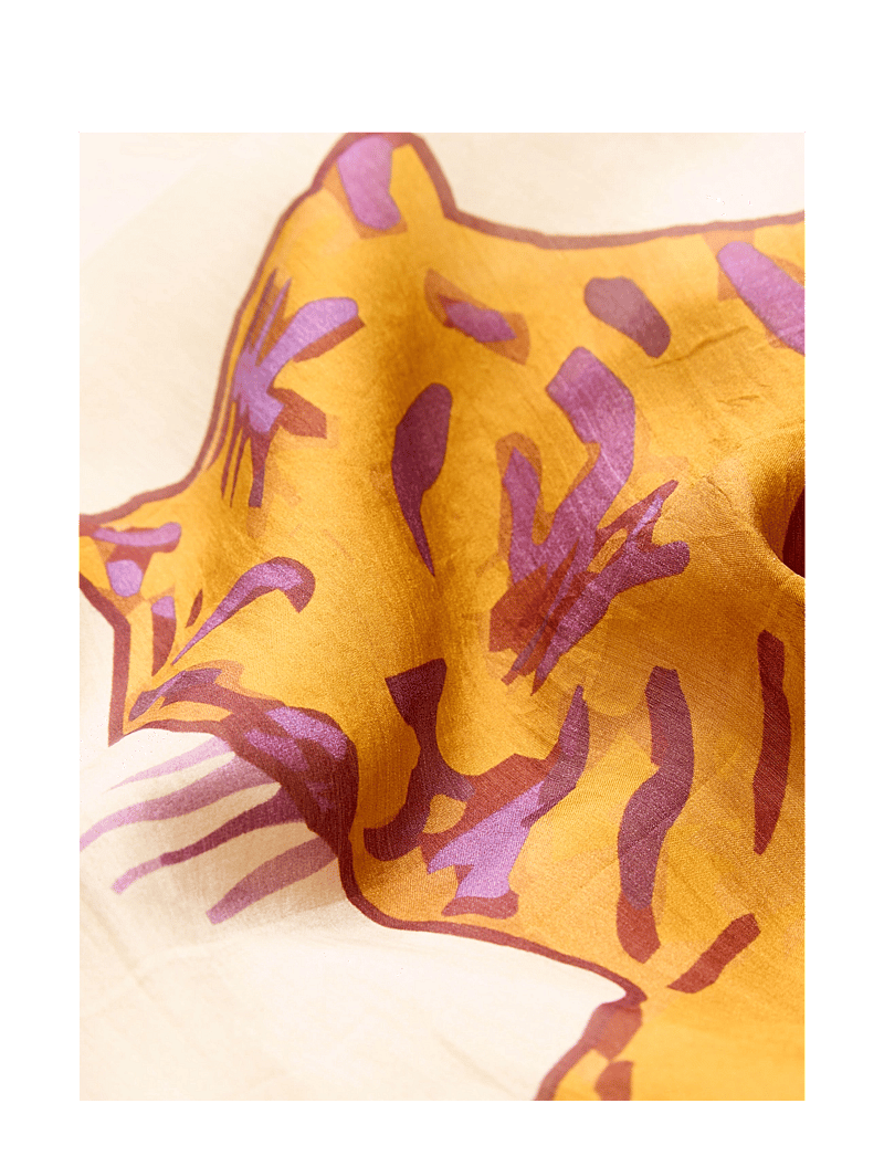 Becksöndergaard - Tigarea Tabby Sia Scarf - modetrends - birch white - 1