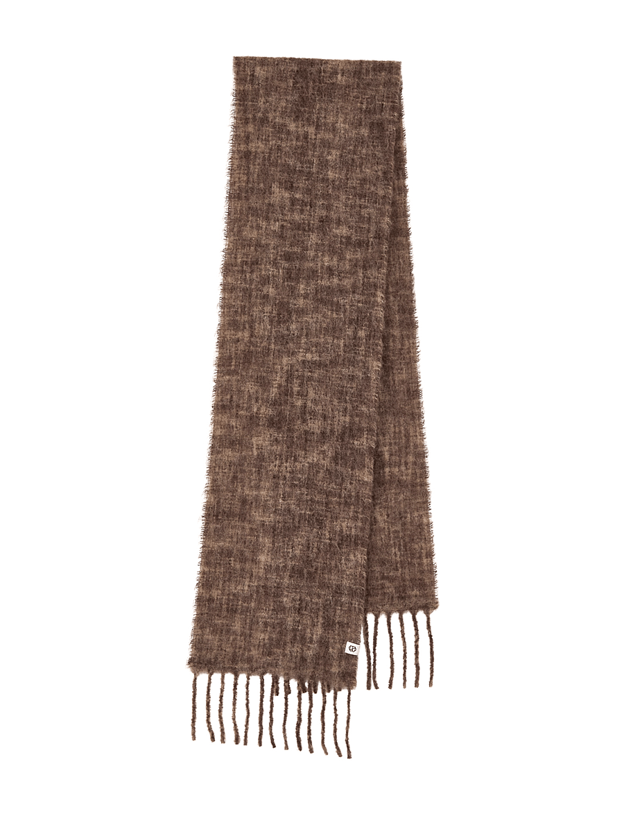 Becksöndergaard - Spacia Scarf - halstørklæder - rain drum brown - 0