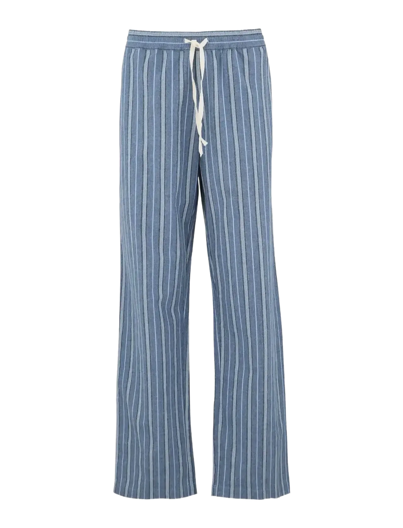 Becksöndergaard - Striped Flannel Pyjamas Set - pyjamas - blue/off-white - 2