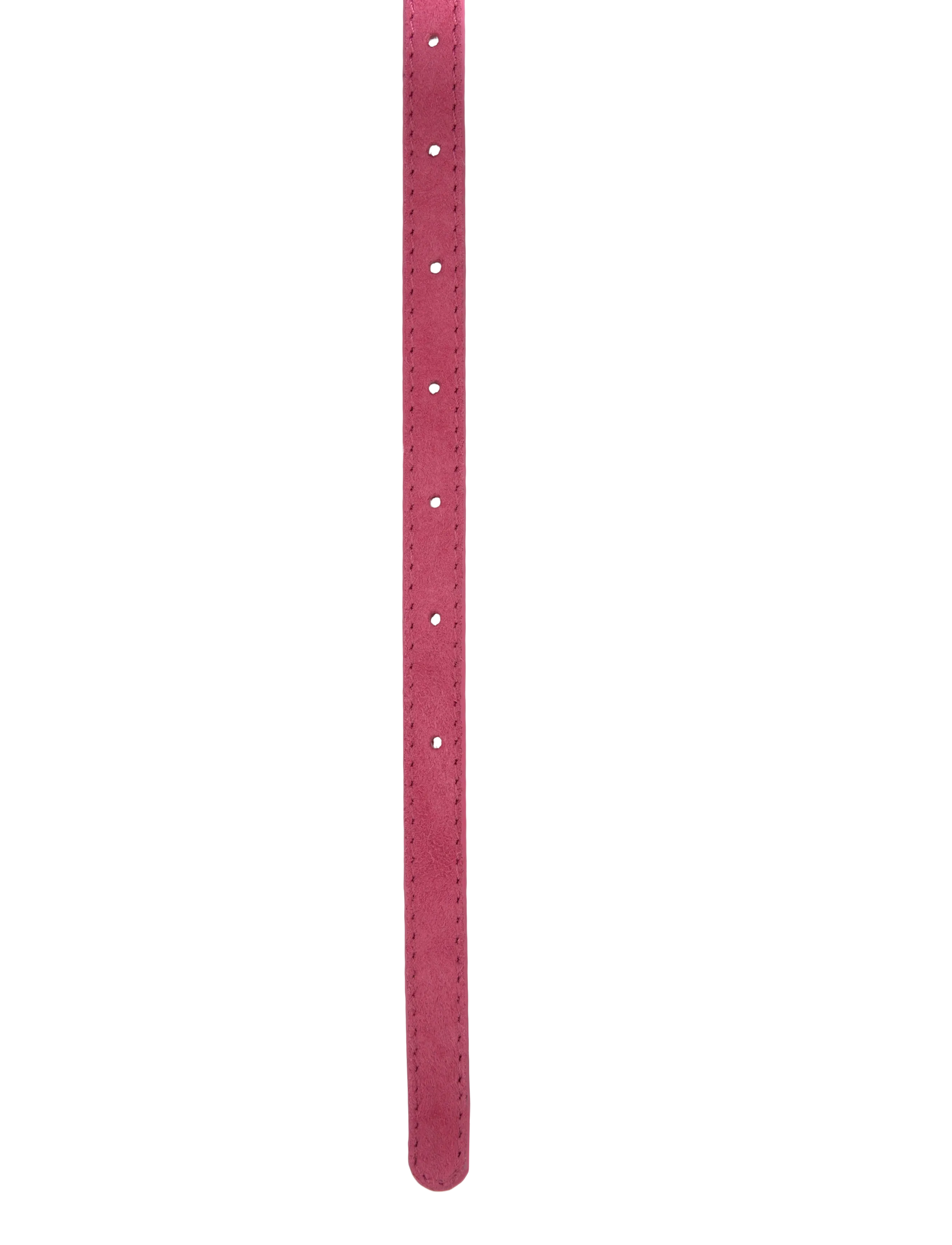 Becksöndergaard - Suede Aria Leather Belt - carmine pink - 2