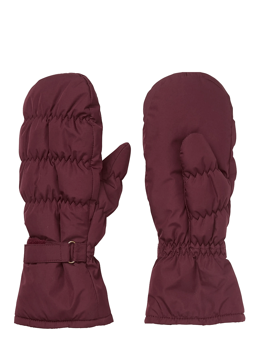 Becksöndergaard - Padded Nylona Mitten - tumvantar - burgundy - 0
