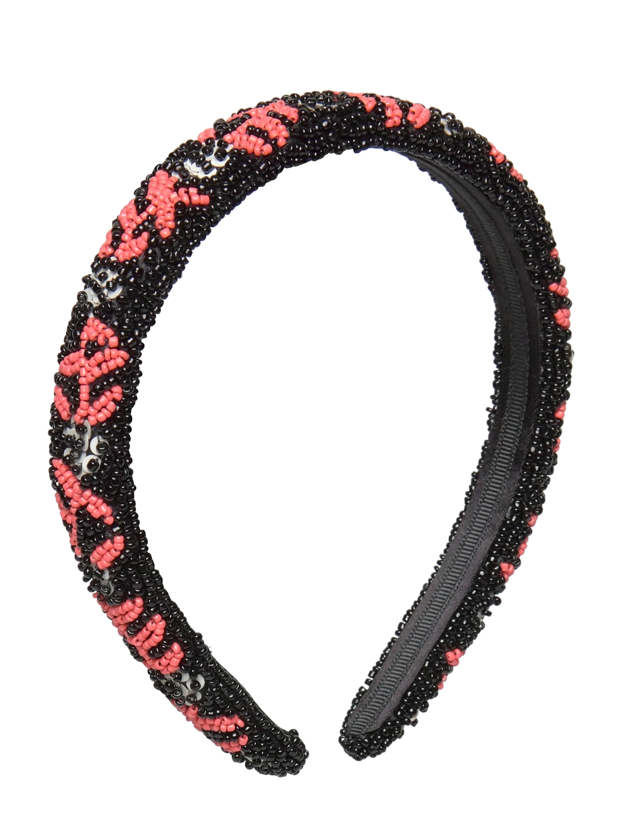 Brombeere Slim Beaded Hairbrace - BLACK