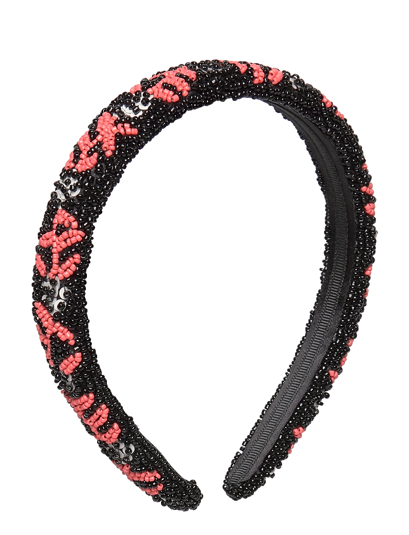 Becksöndergaard - Brombeere Slim Beaded Hairbrace - hårband & diadem - black - 0