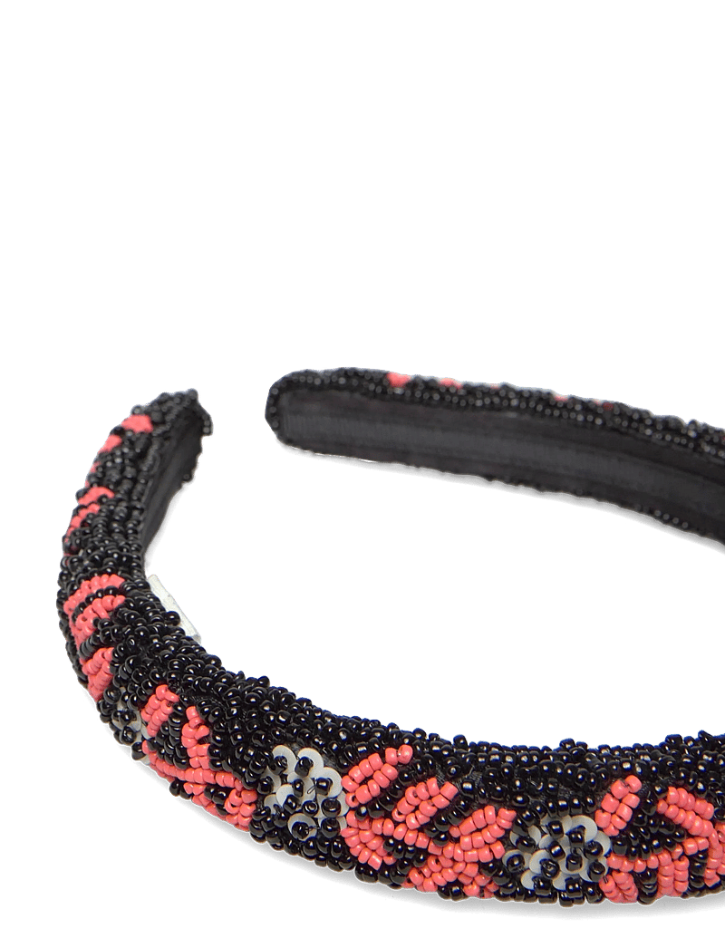 Becksöndergaard - Brombeere Slim Beaded Hairbrace - hårband & diadem - black - 1