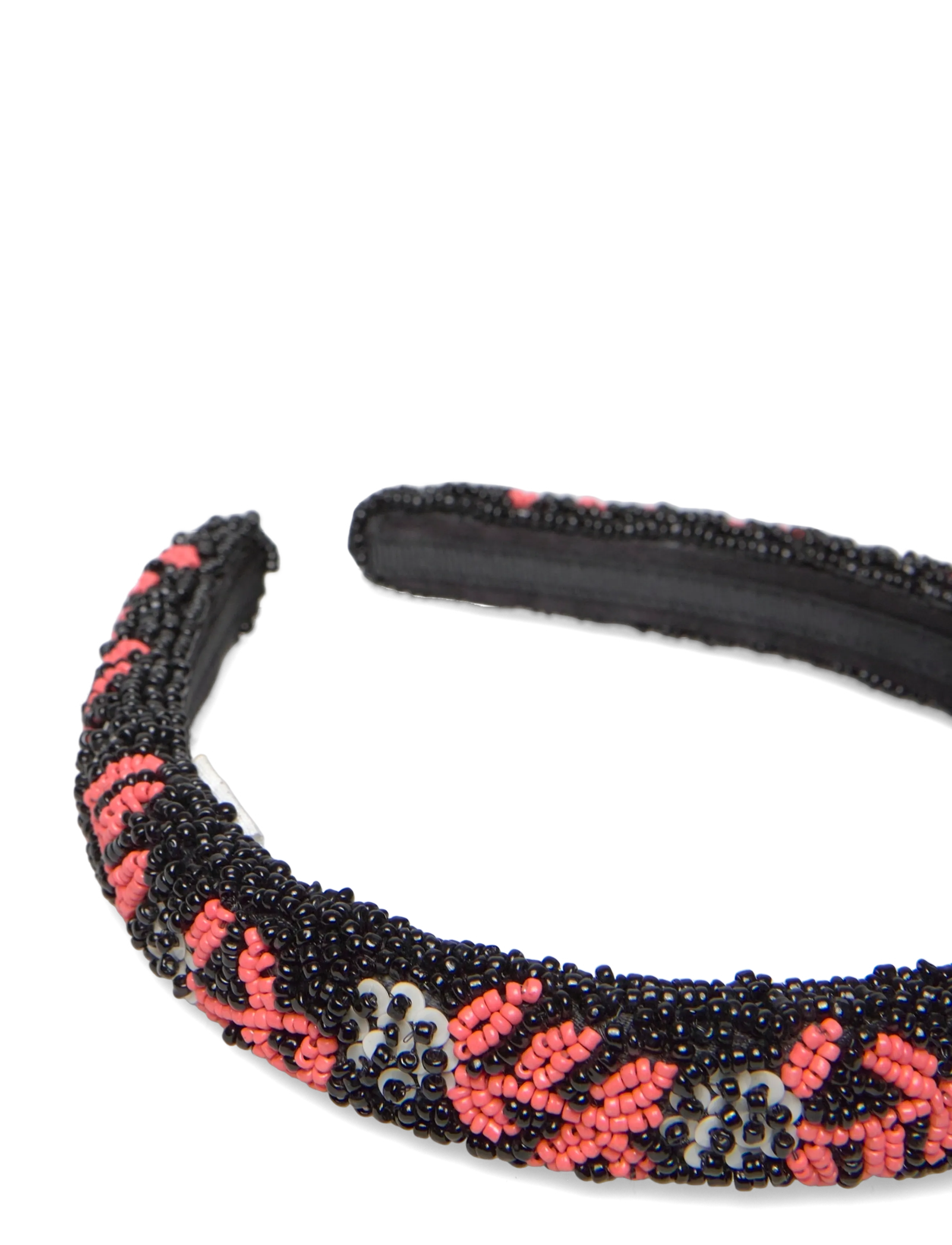 Becksöndergaard - Brombeere Slim Beaded Hairbrace - hårband & diadem - black - 1