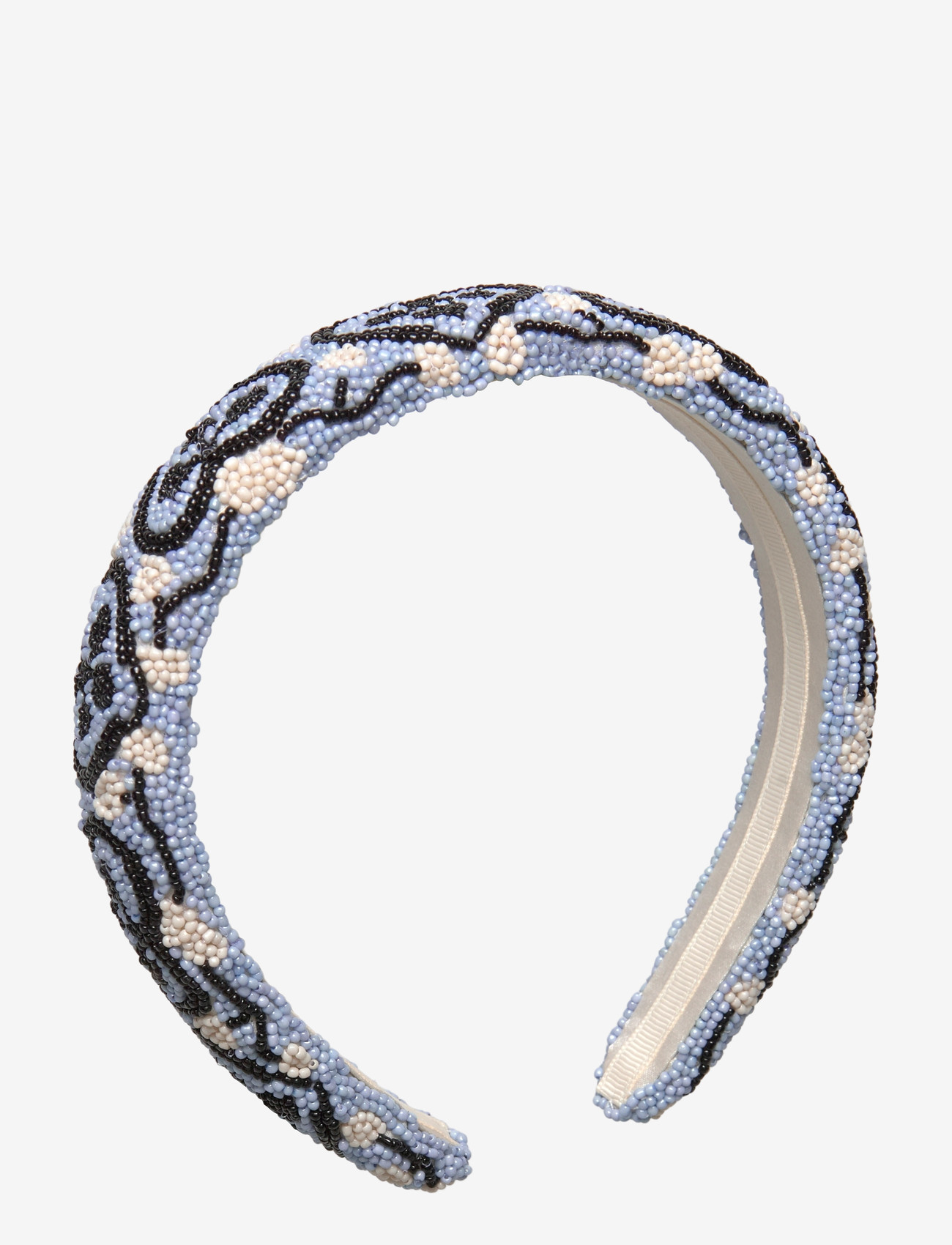 Becksöndergaard - Hearty Midi Beaded Hairbrace - peapaelad ja peavõrud - kentucky blue - 0