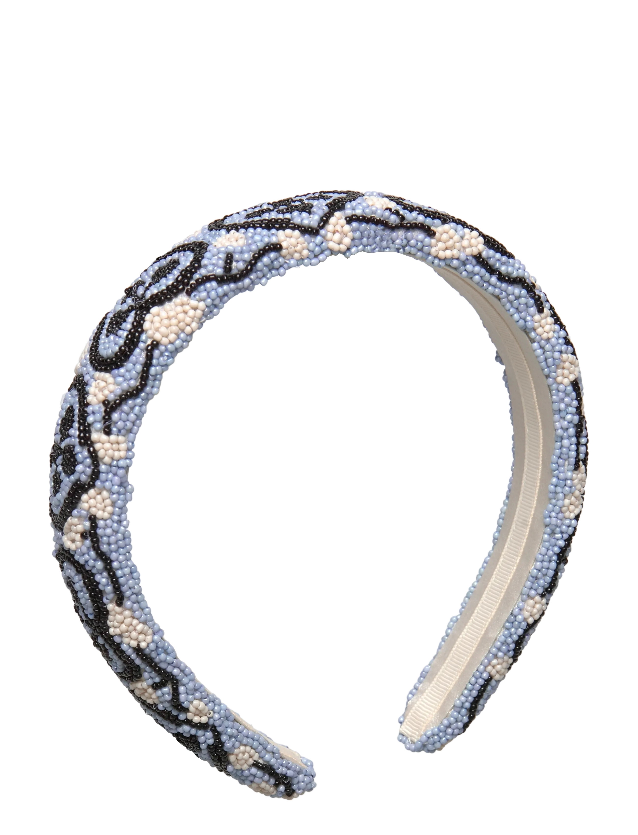 Becksöndergaard Hearty Midi Beaded Hairbrace - Hårpynt - KENTUCKY BLUE / black