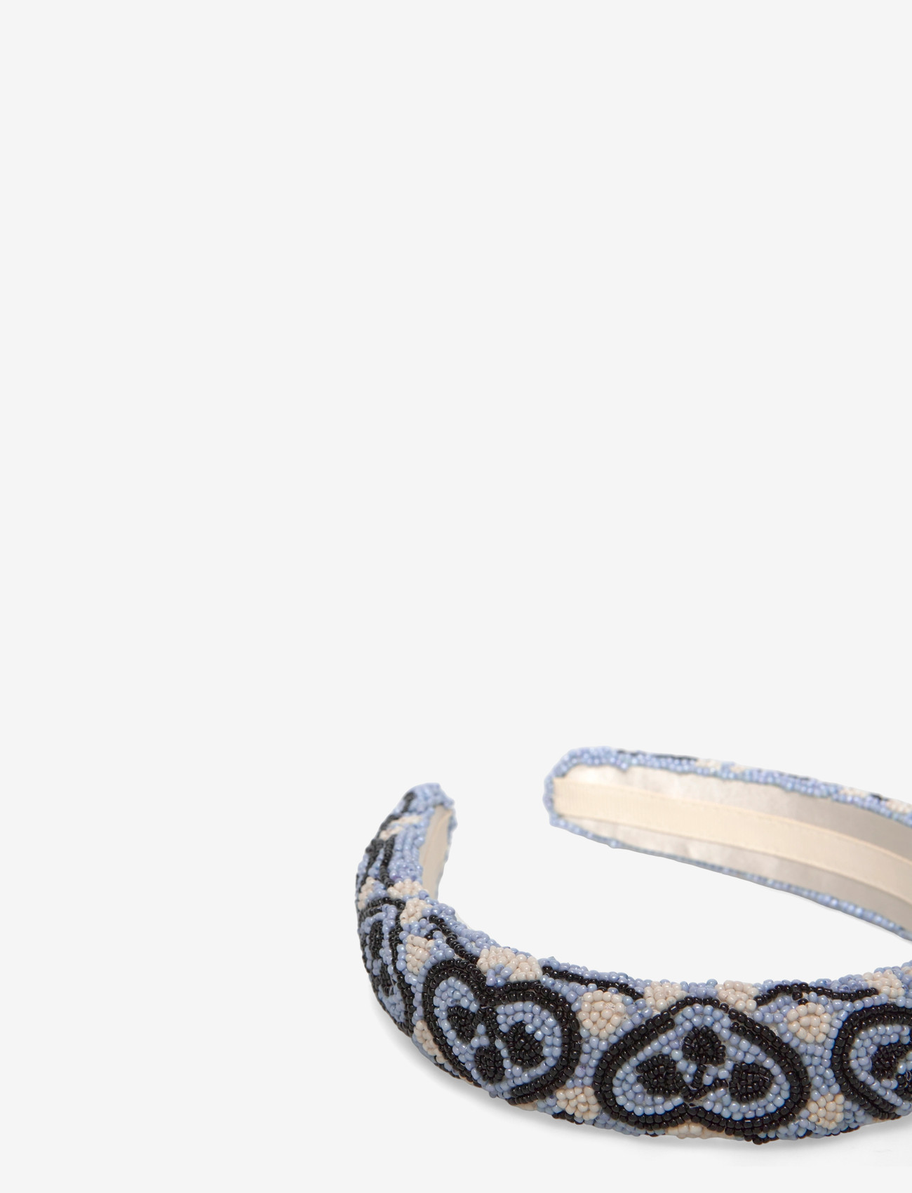 Becksöndergaard - Hearty Midi Beaded Hairbrace - peapaelad ja peavõrud - kentucky blue - 1