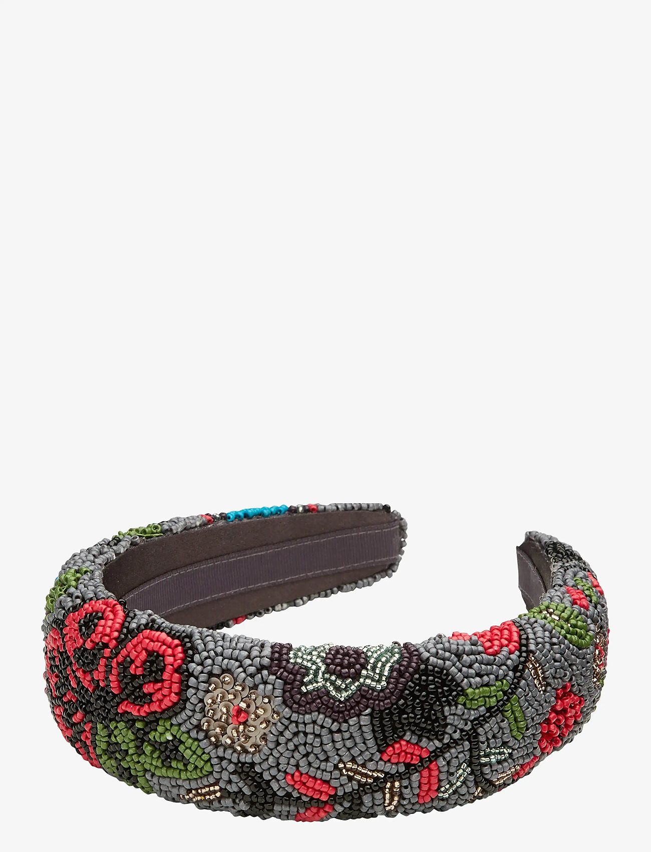 Becksöndergaard - Bromflora Wide Beaded Hairbrace - opaska do włosów - asphalt gray - 0