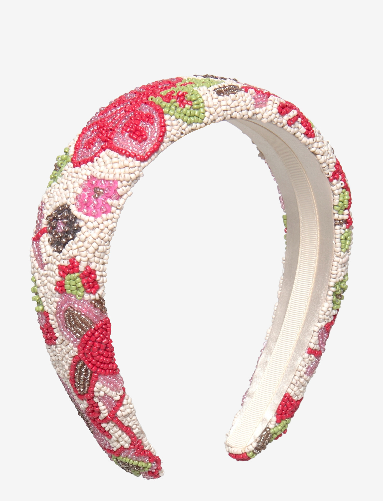 Becksöndergaard - Bromflora Wide Beaded Hairbrace - haarband - birch white - 0