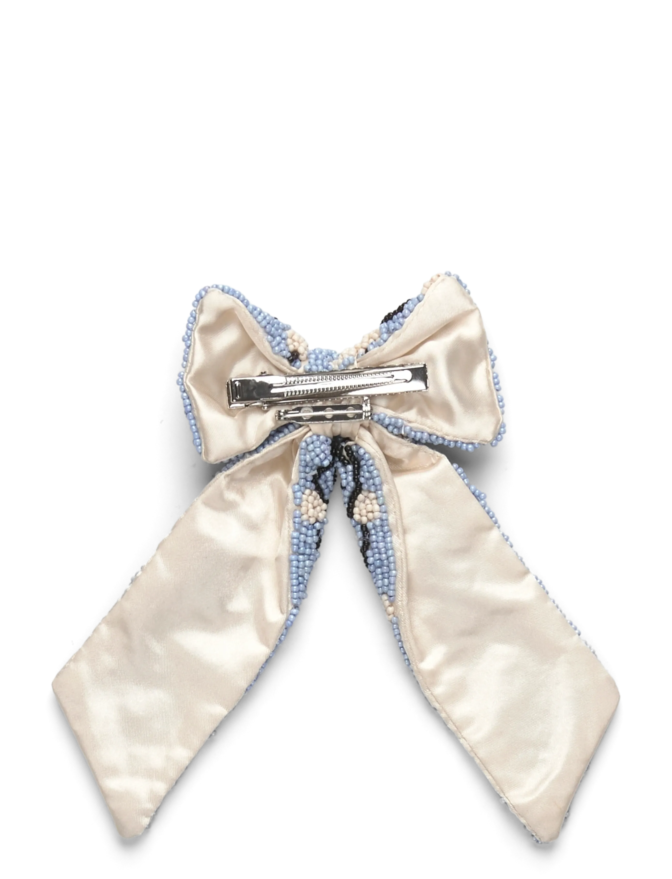Becksöndergaard - Hearty Beaded Bow Clip - kentucky blue - 1