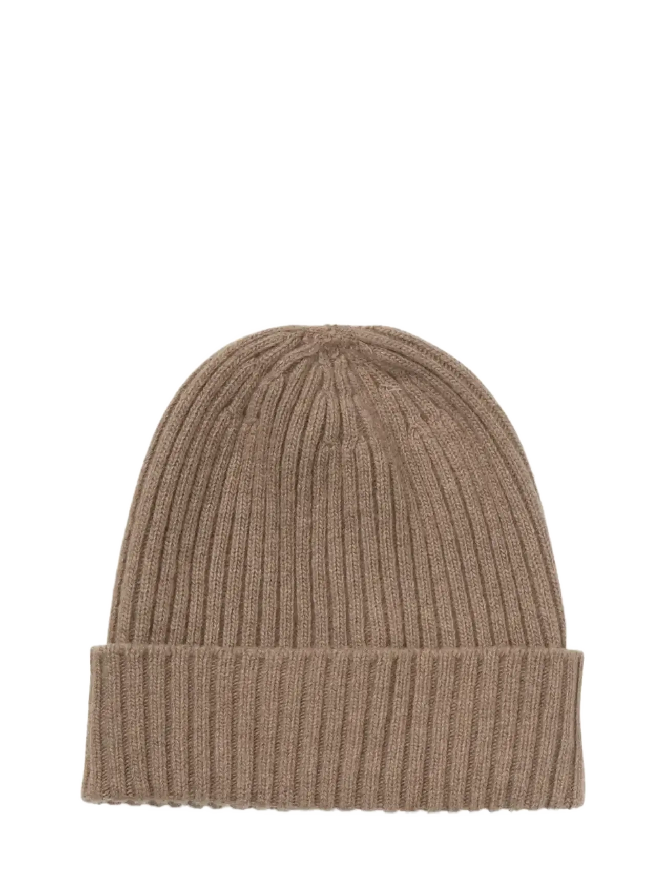Becksöndergaard Cashrino Beanie - Adītas cepures - FUNGI BROWN / beige