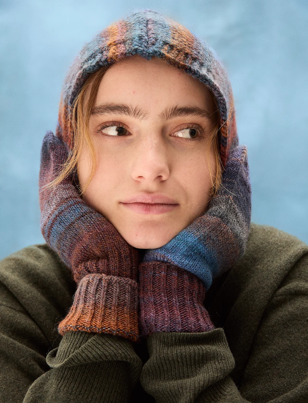 Becksöndergaard - Pato Cable Balaclava - sturmhaube - graystone blue - 0