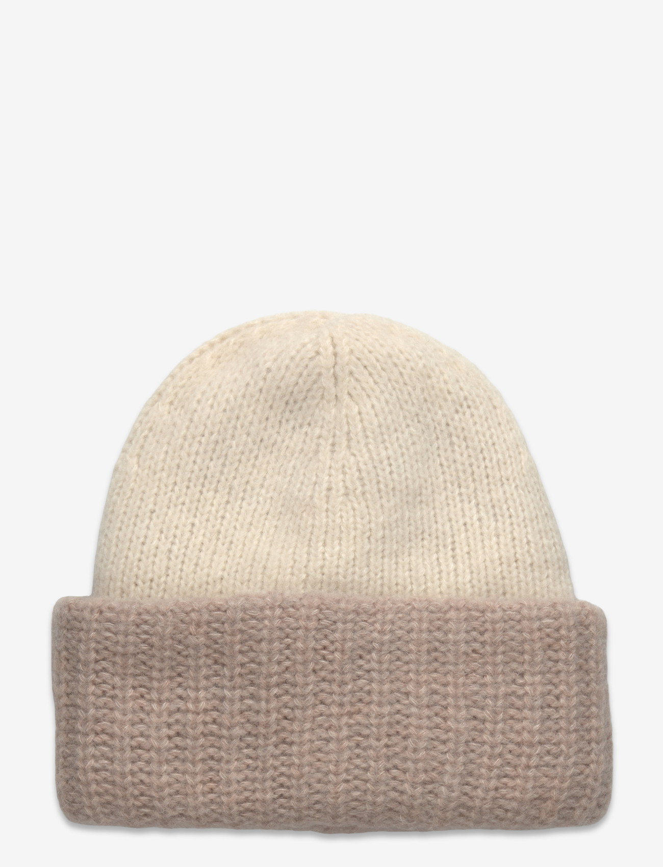Becksöndergaard - Two-toned Soloma Beanie - accessories - birch white - 0