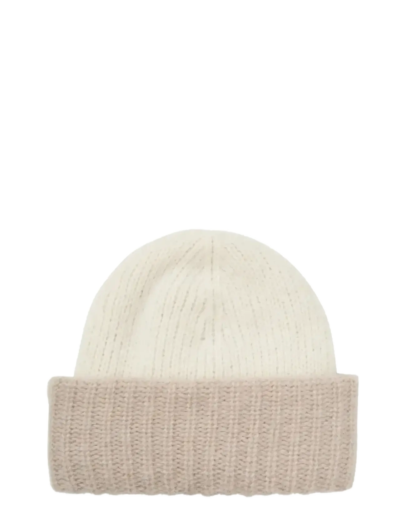 Becksöndergaard Two-toned Soloma Beanie - Danske brands - BIRCH WHITE / cream
