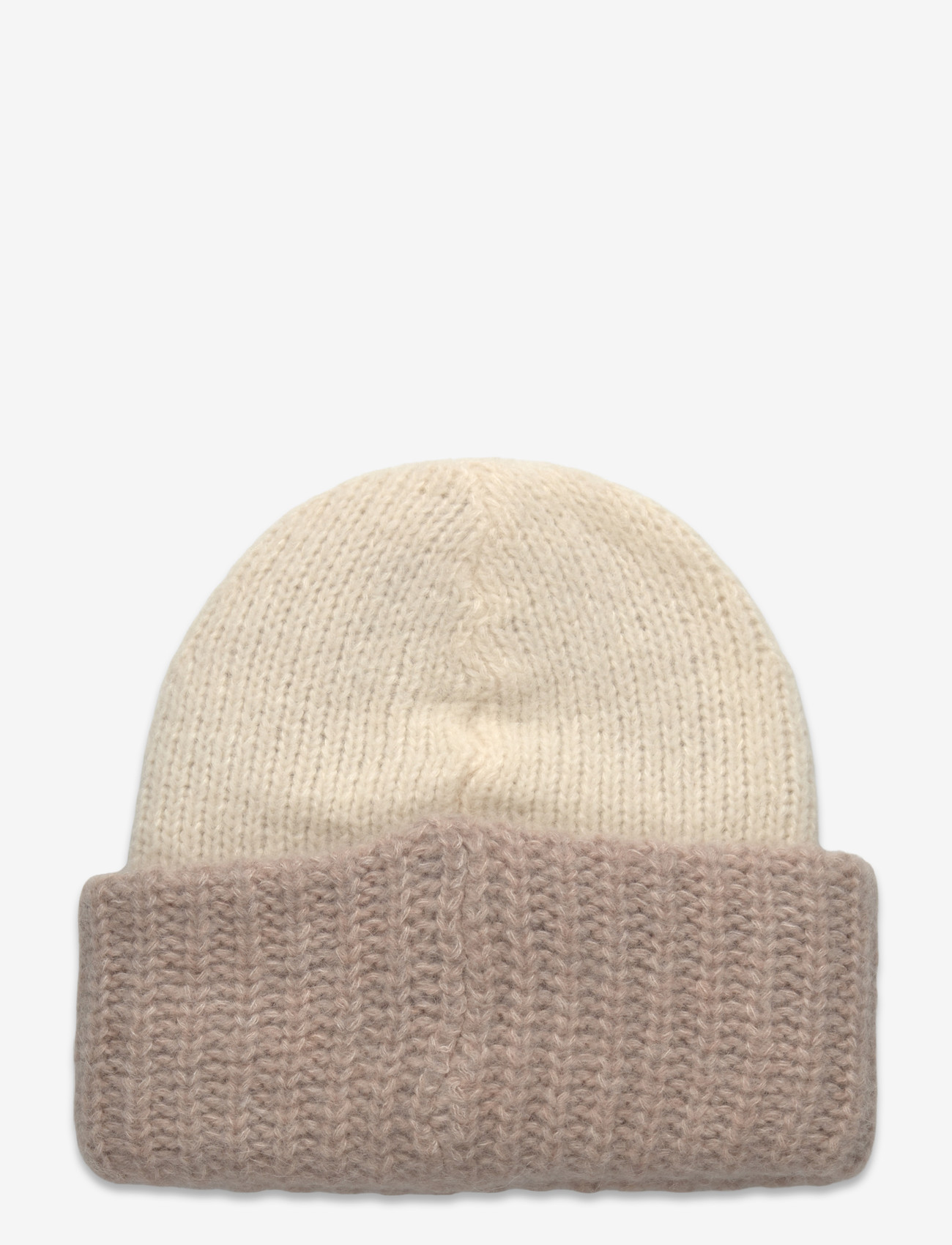 Becksöndergaard - Two-toned Soloma Beanie - accessories - birch white - 1