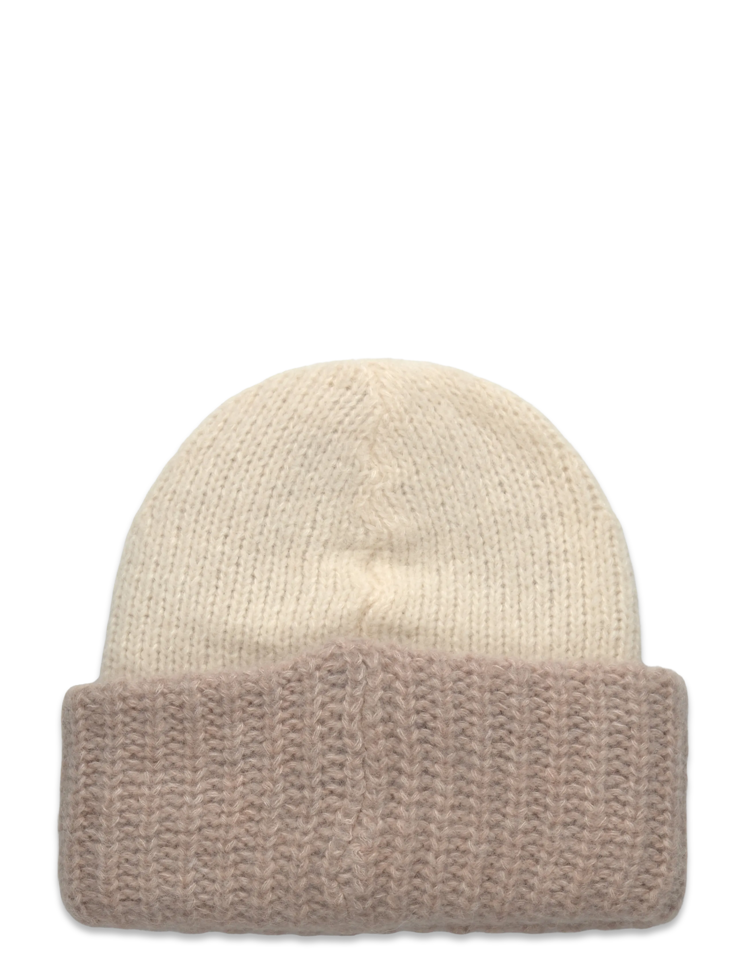 Becksöndergaard - Two-toned Soloma Beanie - akcesoria - birch white - 1