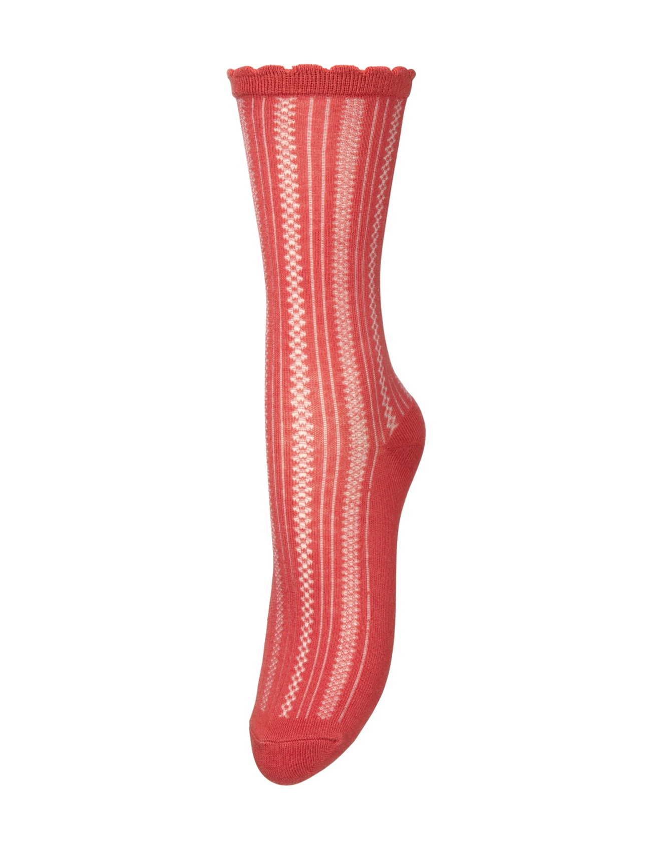 Becksöndergaard - Crochia Cotta Sock - red ochre - 0