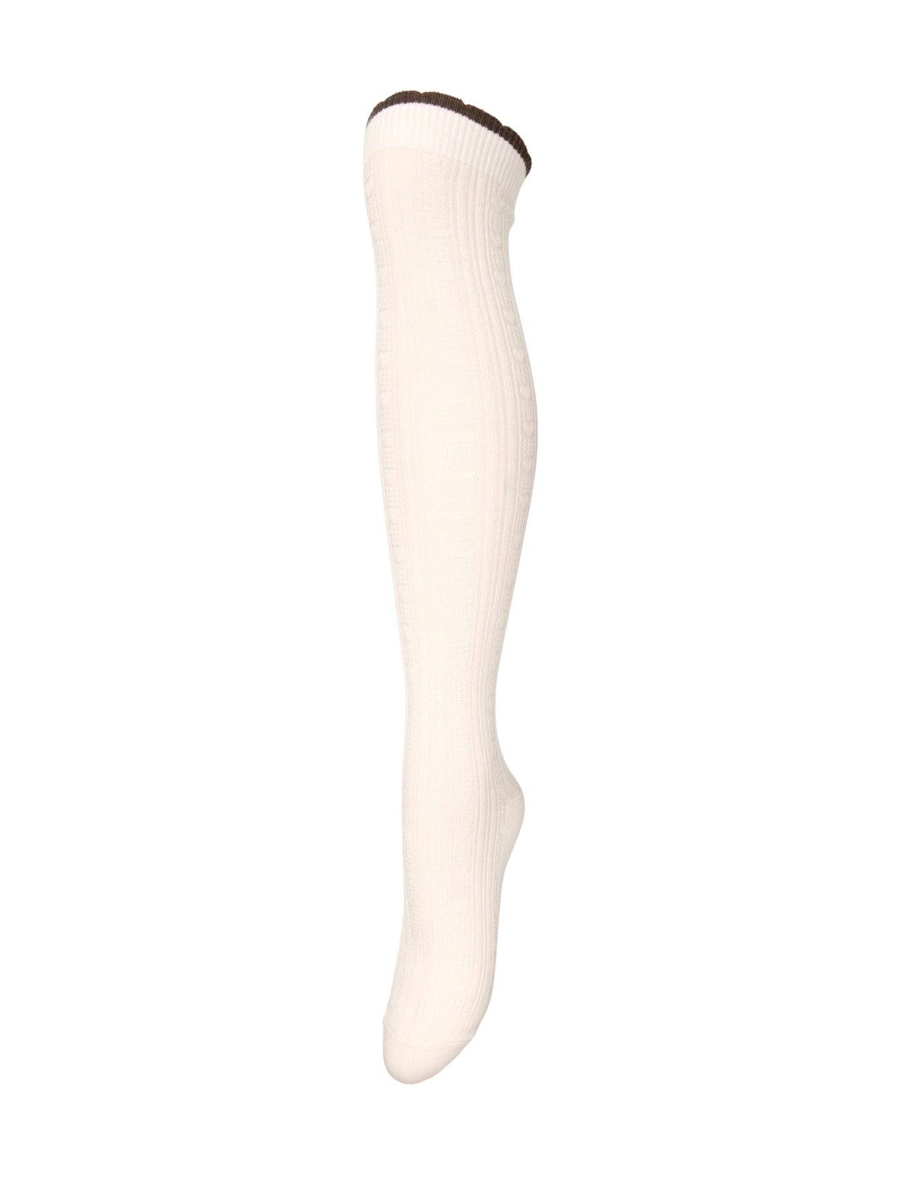 Becksöndergaard Scallop Knee Sock - Knæstrømper - BIRCH WHITE / white