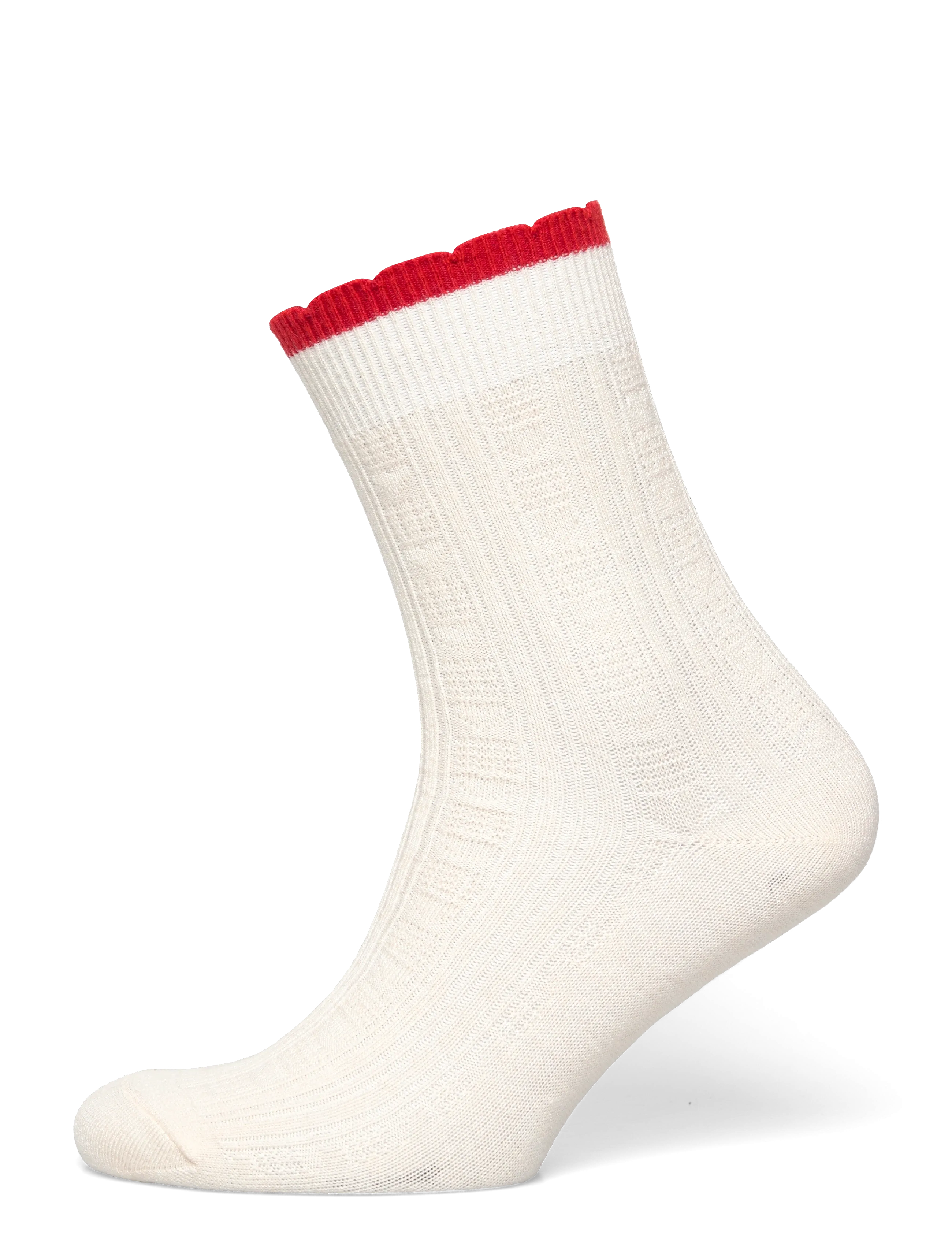 Scallop Sock - BIRCH WHITE
