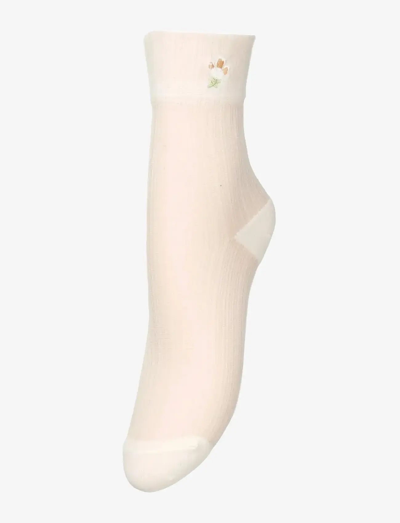 Becksöndergaard - Floral Sheer Sock - birch white - 0