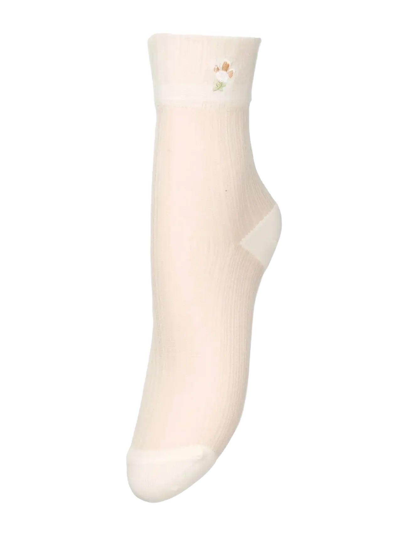 Becksöndergaard Floral Sheer Sock - Unterwäsche - BIRCH WHITE / cream