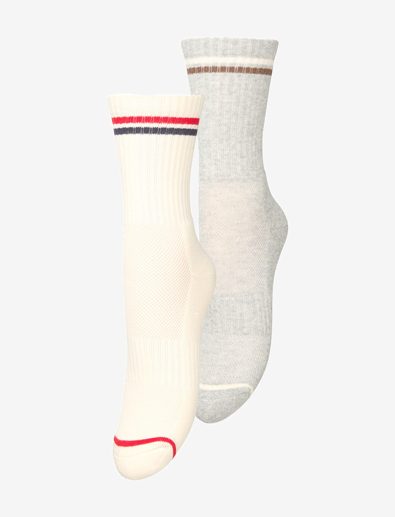 Becksöndergaard - Sporty Cotta Sock 2 Pack - vanliga strumpor - off-white/gray - 0
