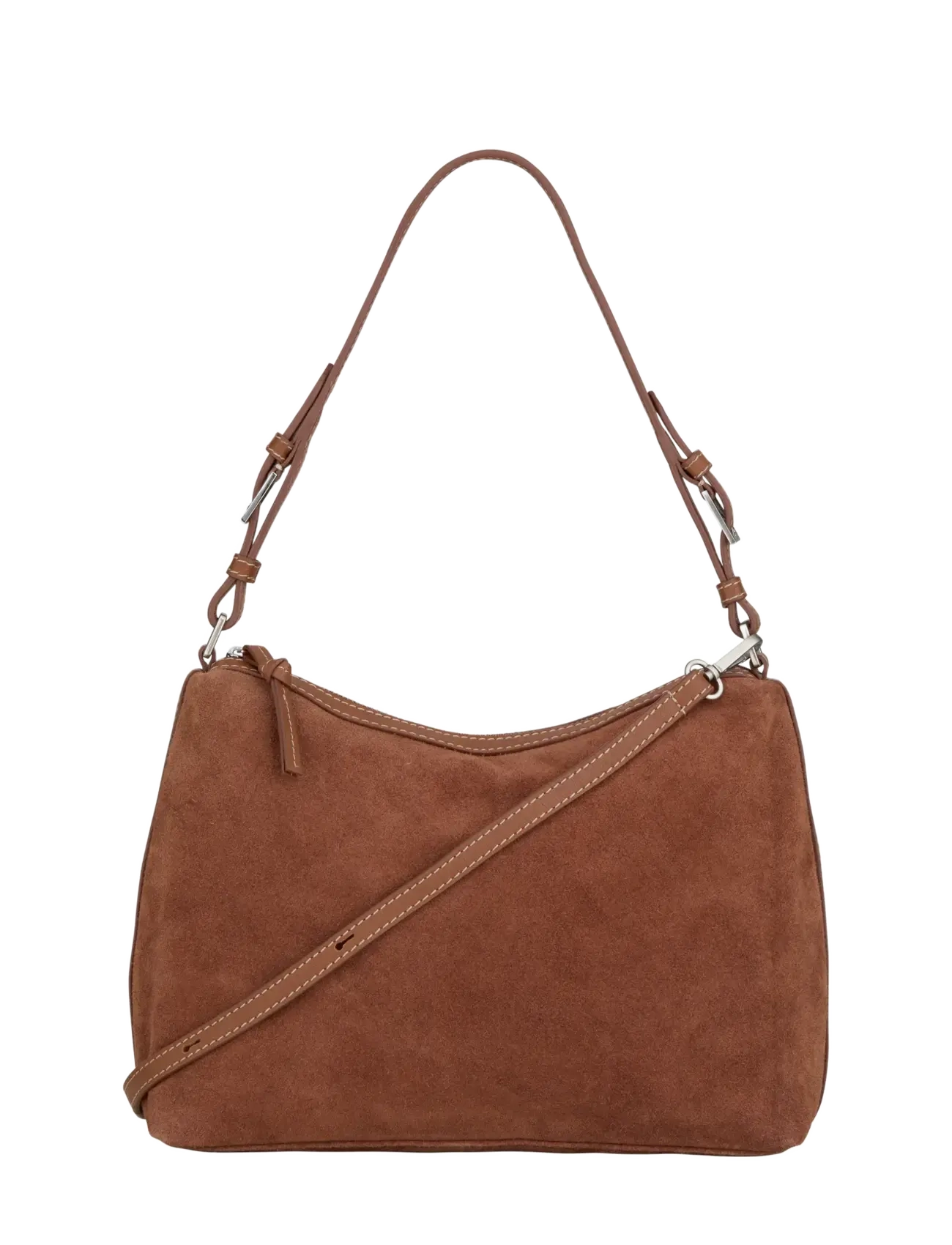 Becksöndergaard Suede Ginni Medi Bag - Väskor - BROWN TORTOISE SHELL / brown